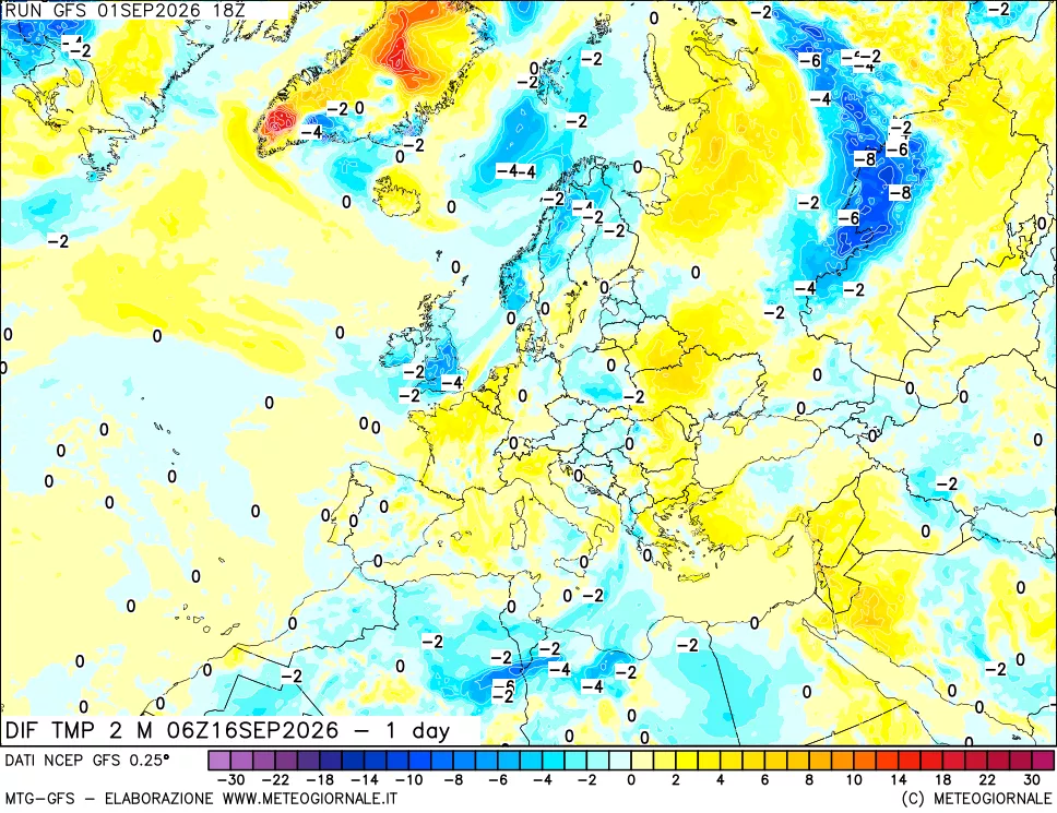 mappa Dif. Temp -24 ore