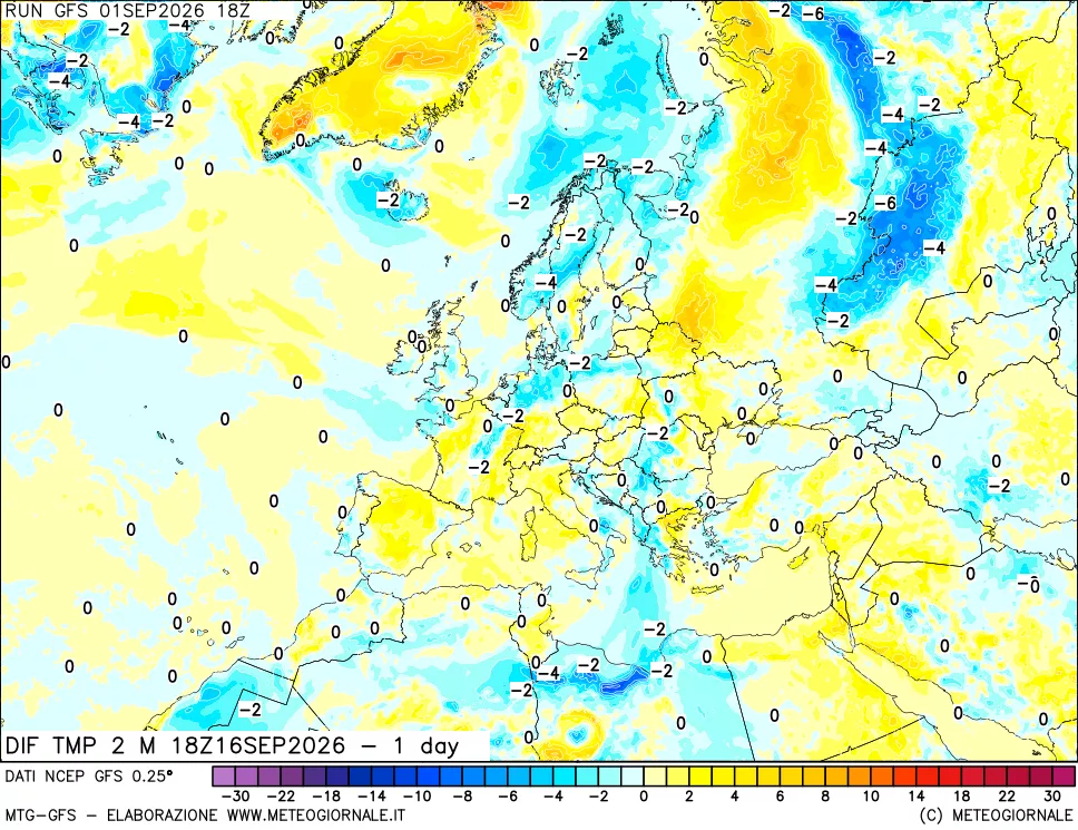 mappa Dif. Temp -24 ore