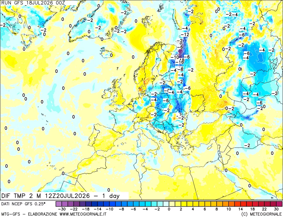 mappa Dif. Temp -24 ore