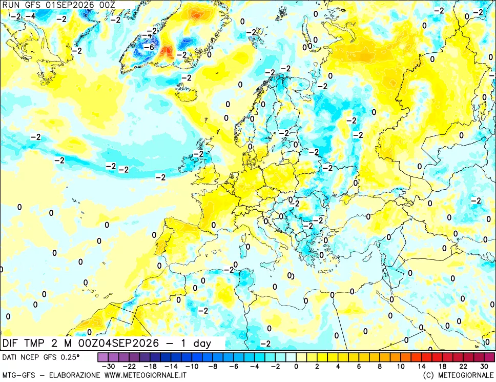 mappa Dif. Temp -24 ore