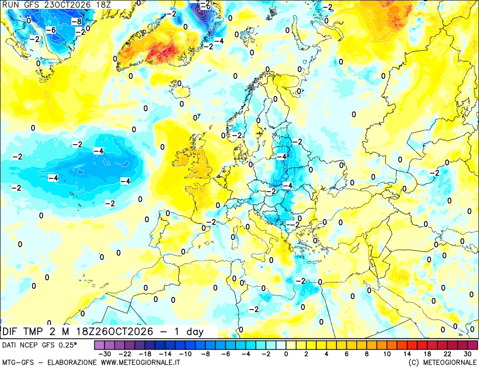 mappa Dif. Temp -24 ore