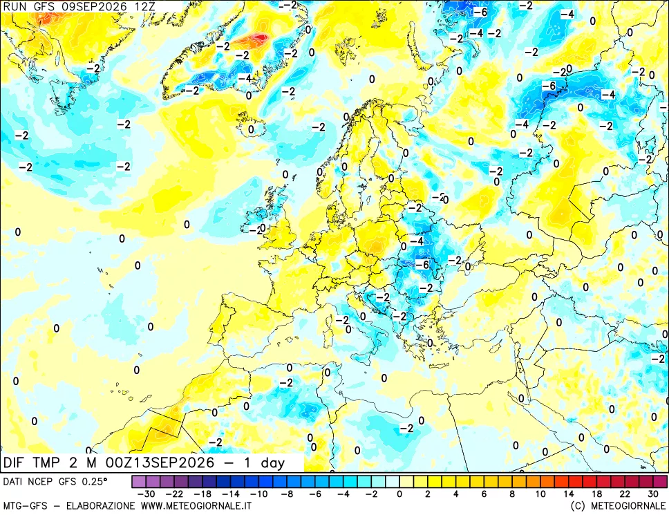 mappa Dif. Temp -24 ore