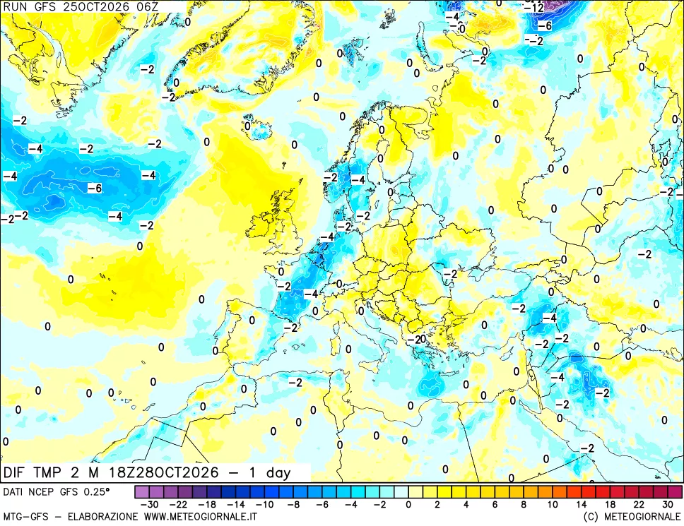 mappa Dif. Temp -24 ore