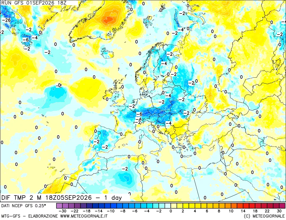 mappa Dif. Temp -24 ore