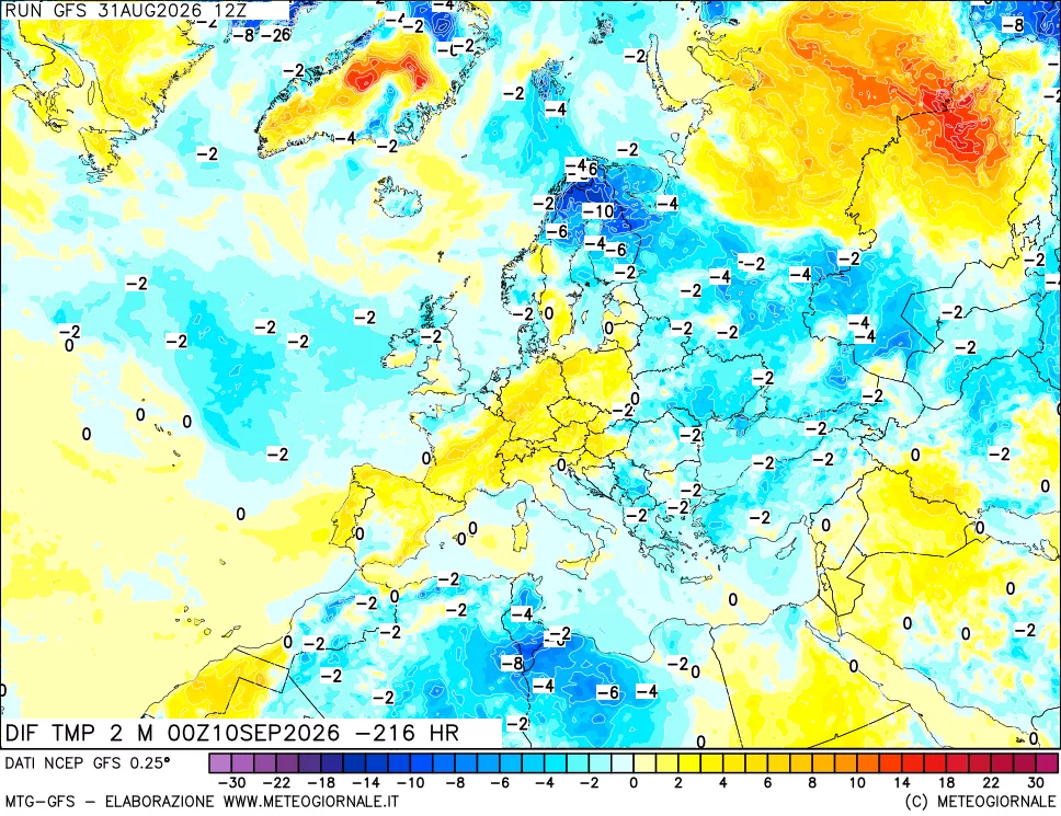 mappa Dif. Temp - Init