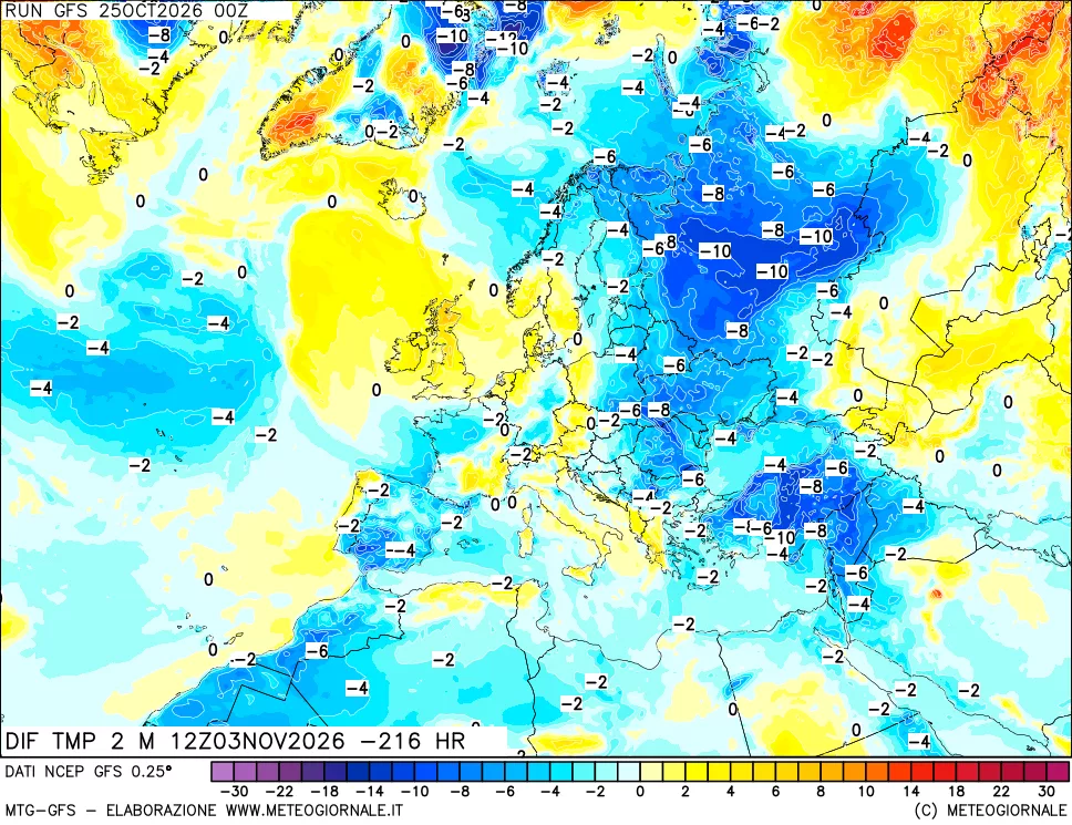 mappa Dif. Temp - Init