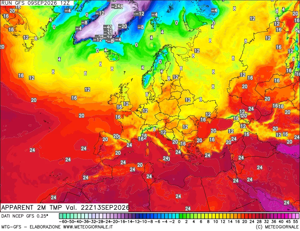 mappa Temp percepita