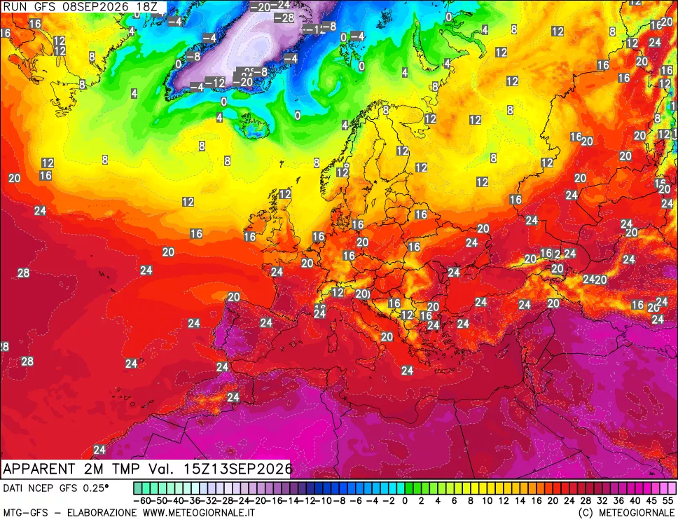mappa Temp percepita