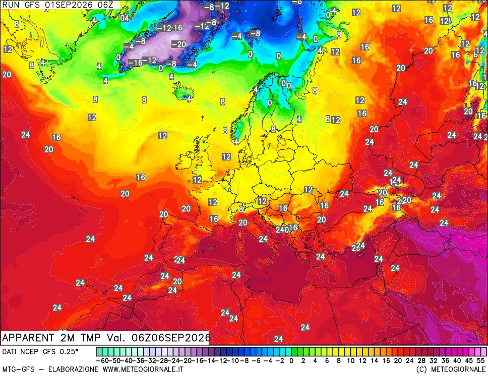 mappa Temp percepita