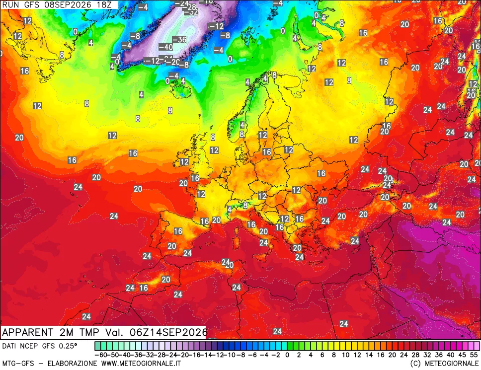 mappa Temp percepita