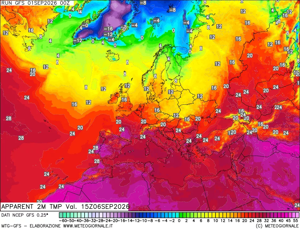 mappa Temp percepita