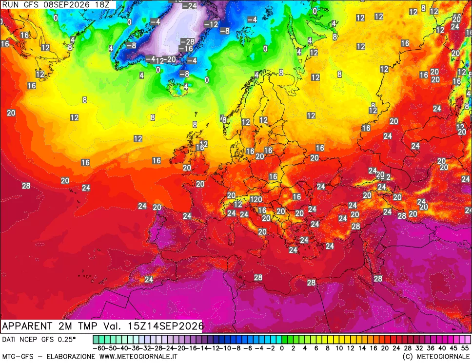 mappa Temp percepita