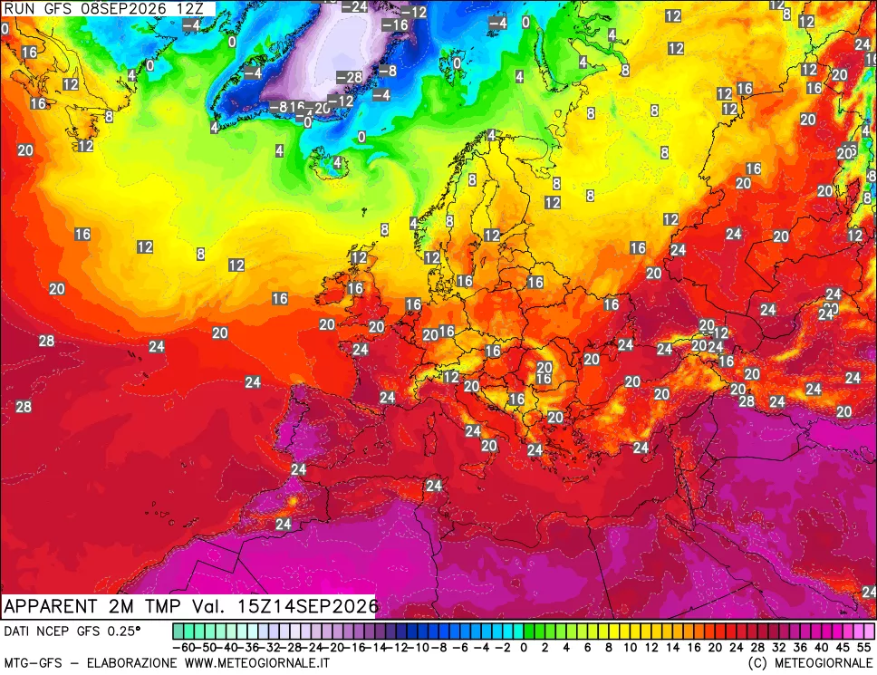 mappa Temp percepita