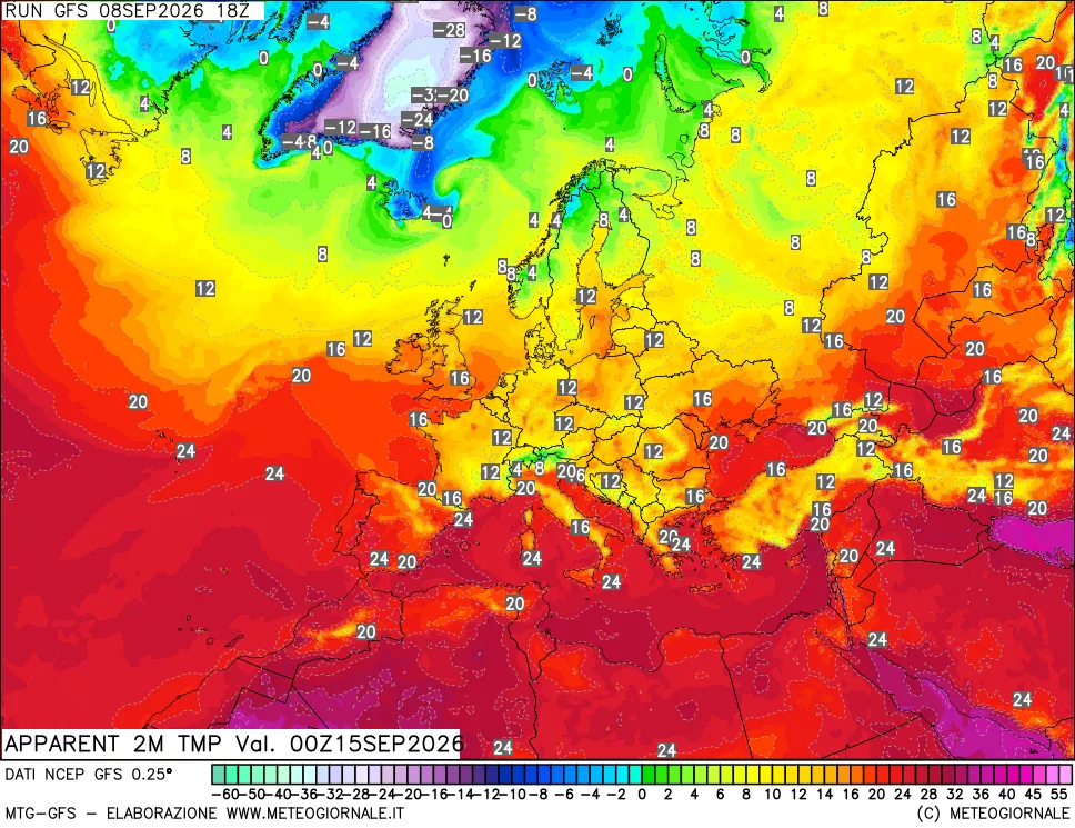 mappa Temp percepita