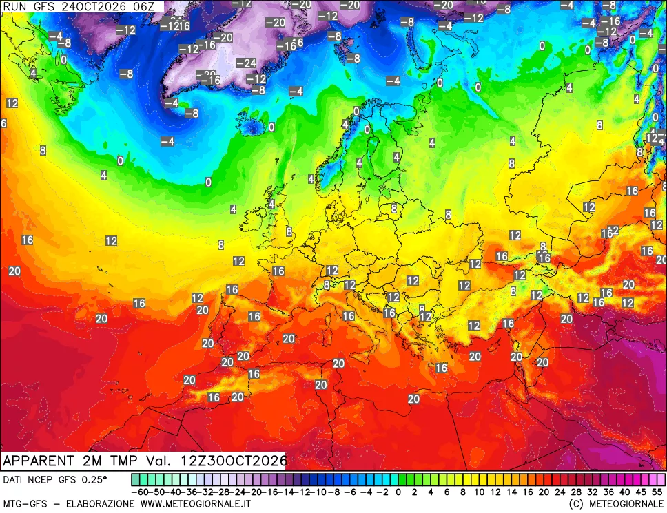 mappa Temp percepita
