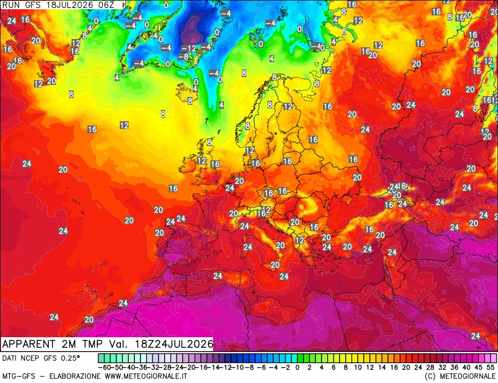 mappa Temp percepita