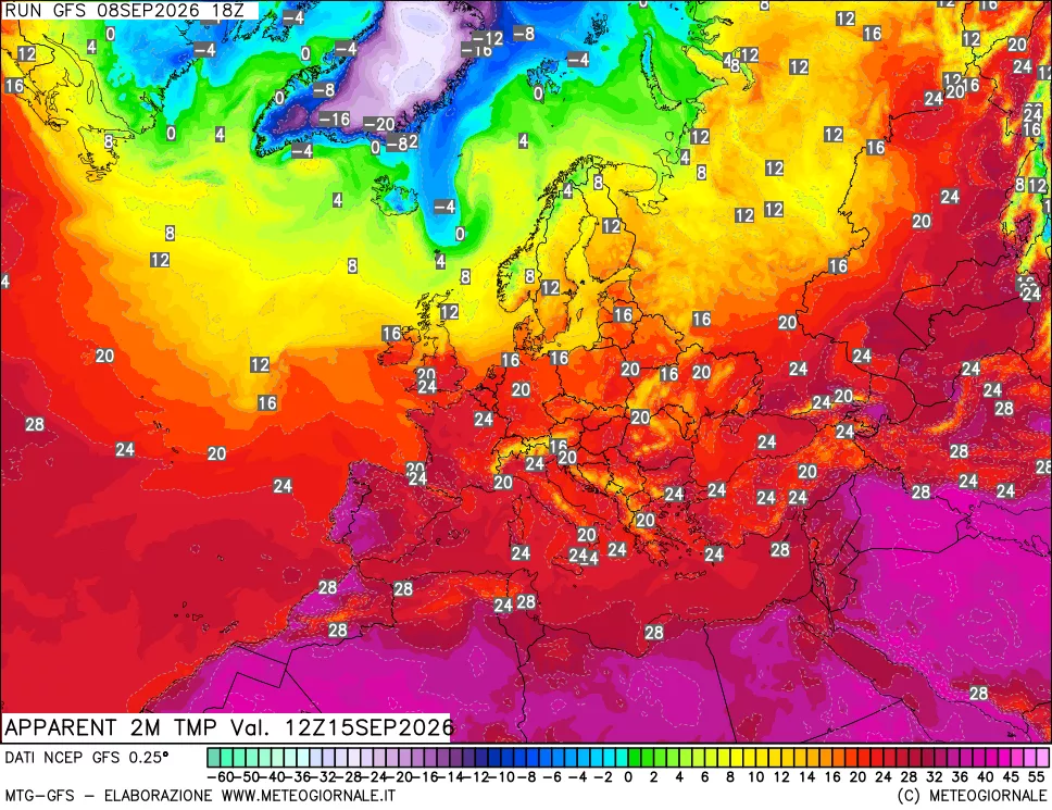mappa Temp percepita