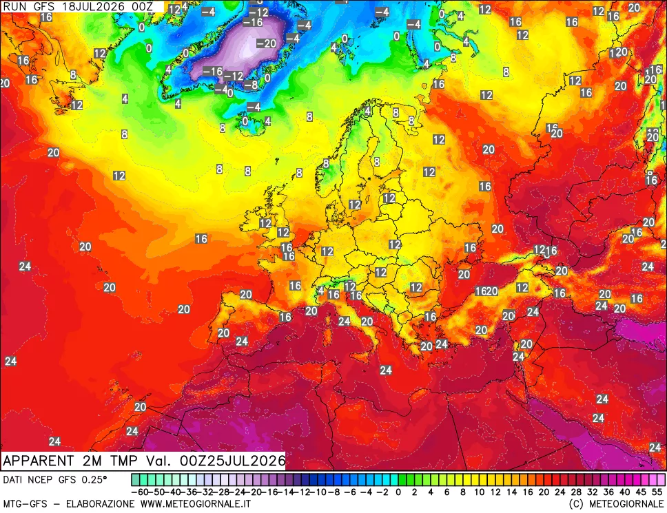 mappa Temp percepita