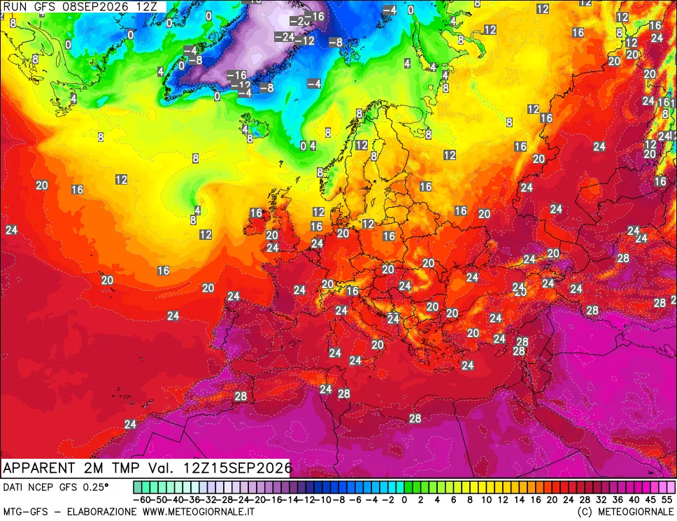 mappa Temp percepita