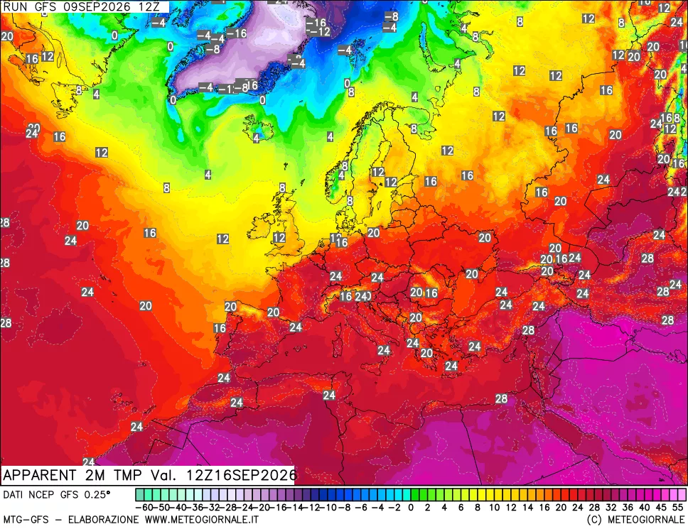 mappa Temp percepita