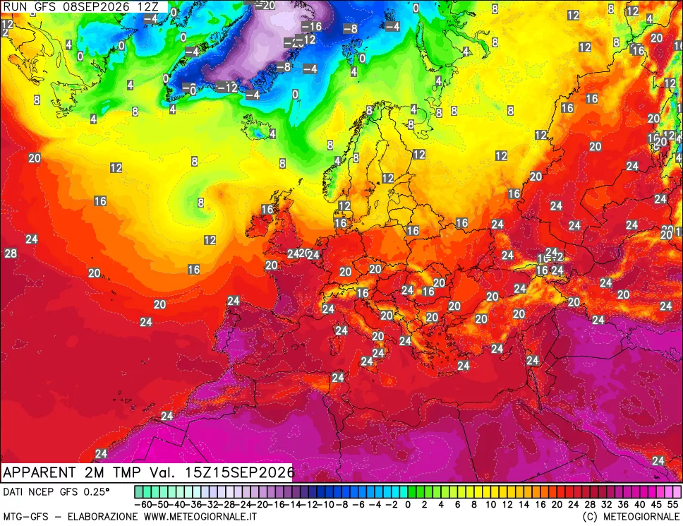 mappa Temp percepita