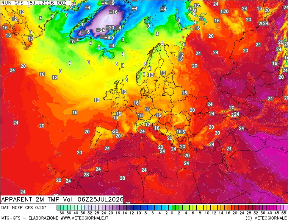 mappa Temp percepita