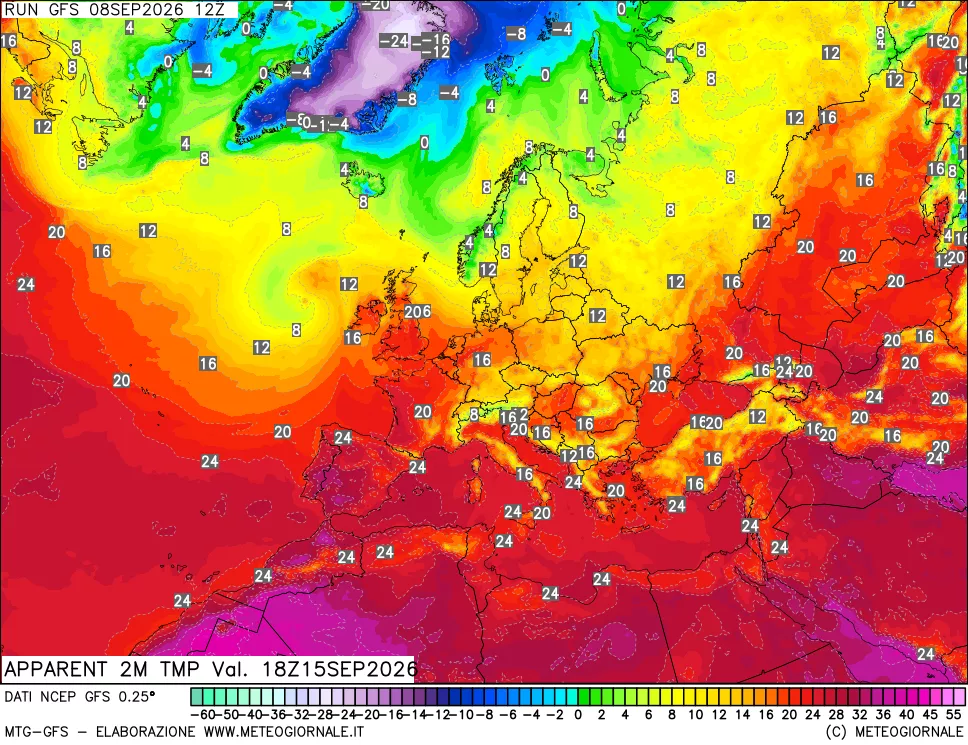 mappa Temp percepita