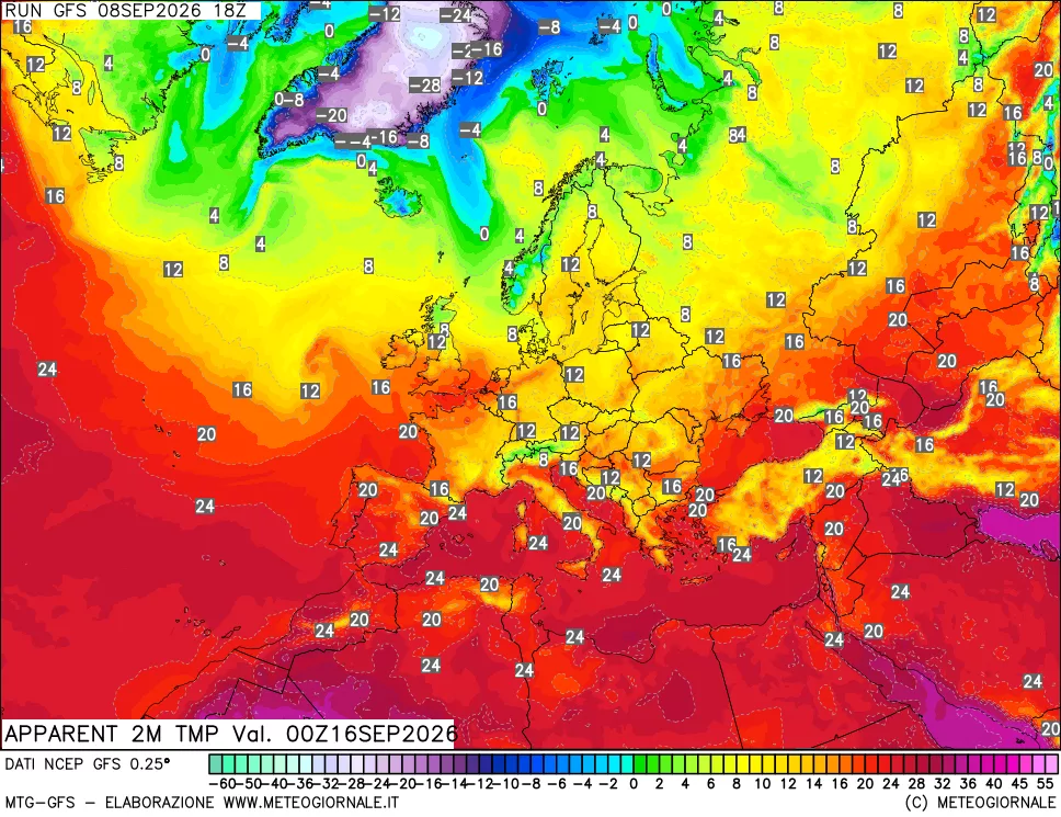 mappa Temp percepita