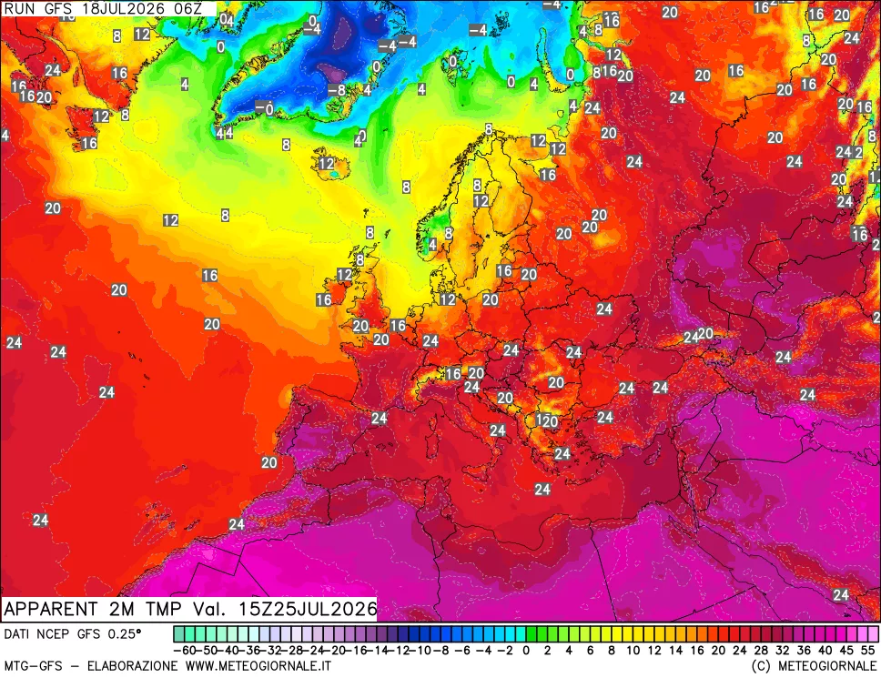 mappa Temp percepita