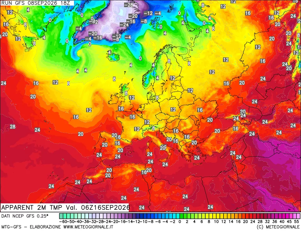 mappa Temp percepita