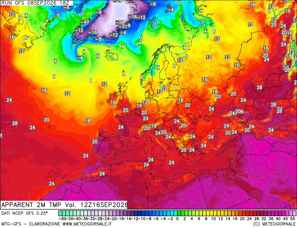 mappa Temp percepita