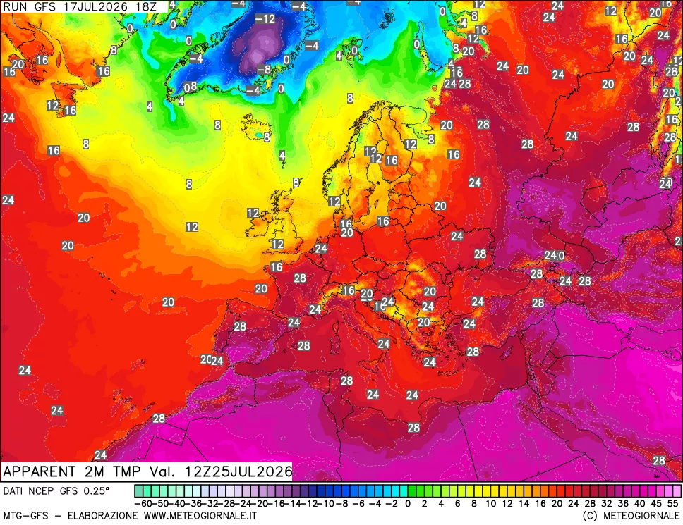 mappa Temp percepita
