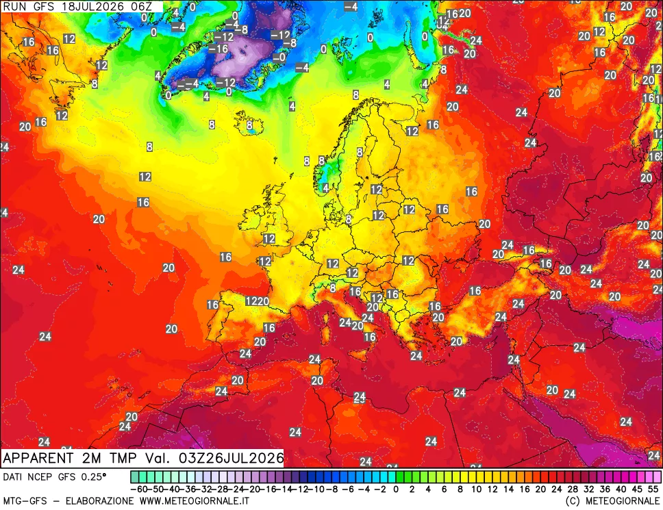 mappa Temp percepita