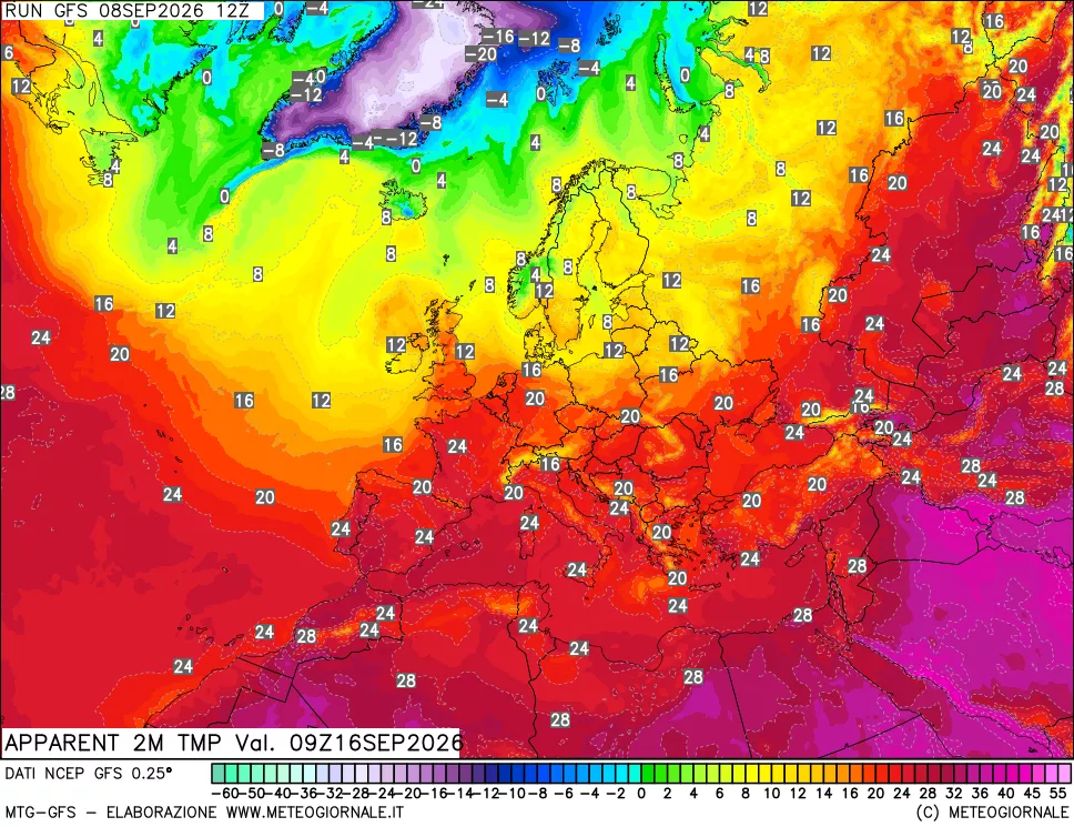 mappa Temp percepita