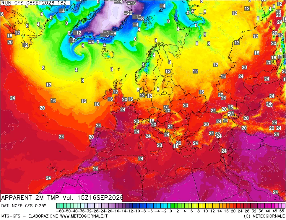 mappa Temp percepita