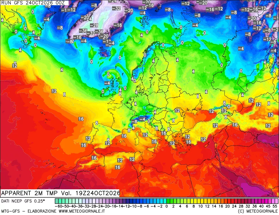 mappa Temp percepita