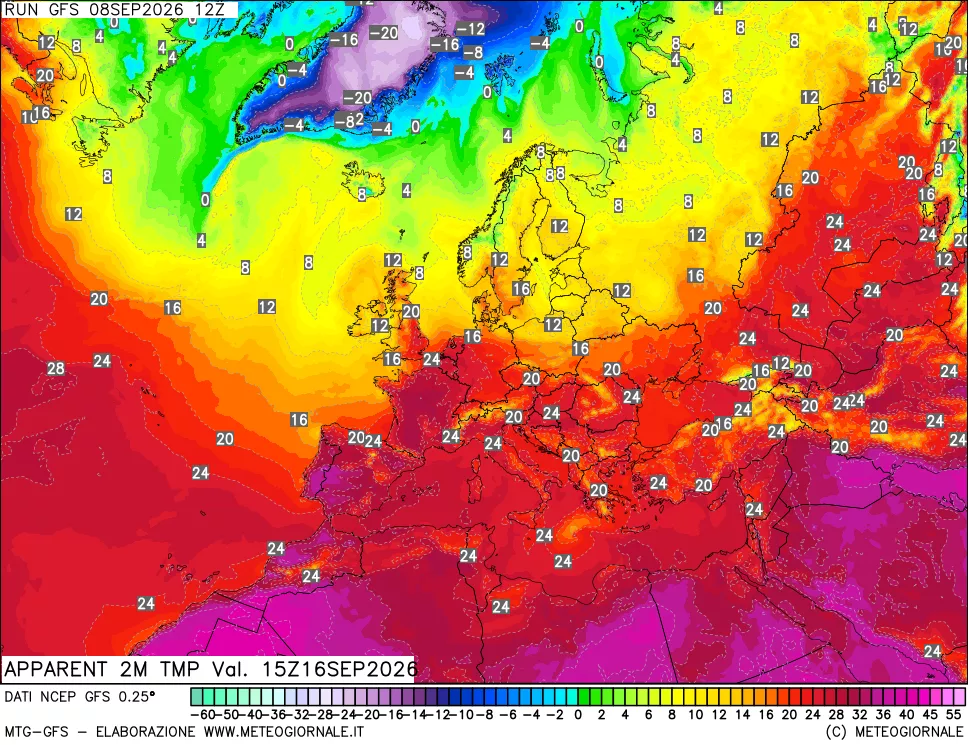 mappa Temp percepita