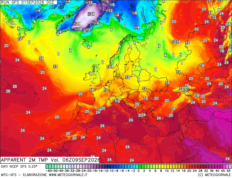 mappa Temp percepita