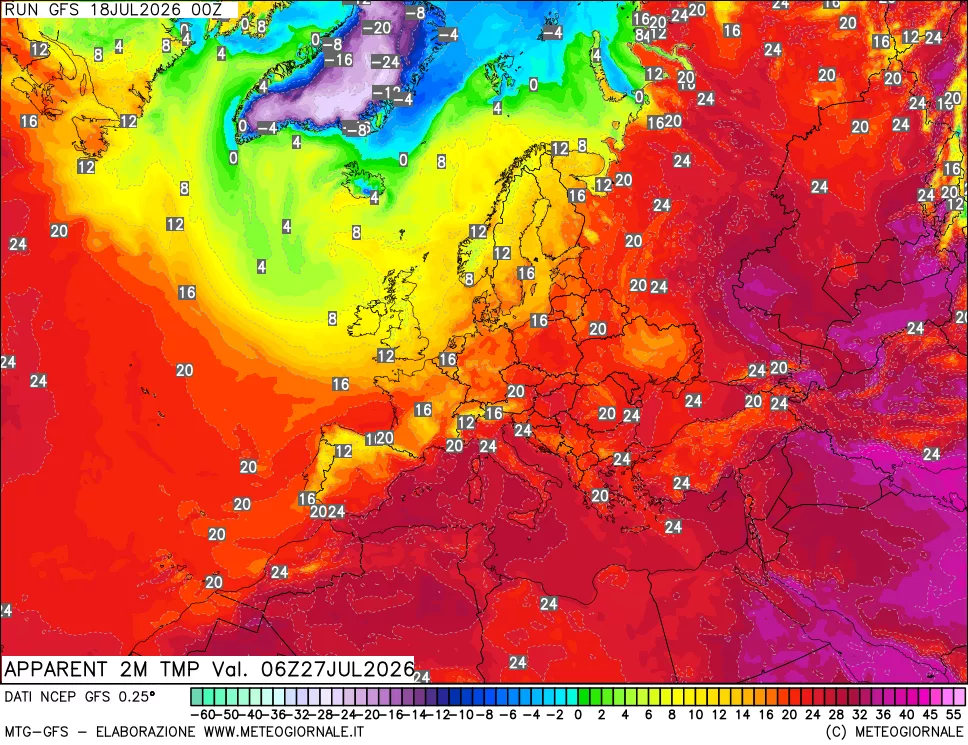 mappa Temp percepita