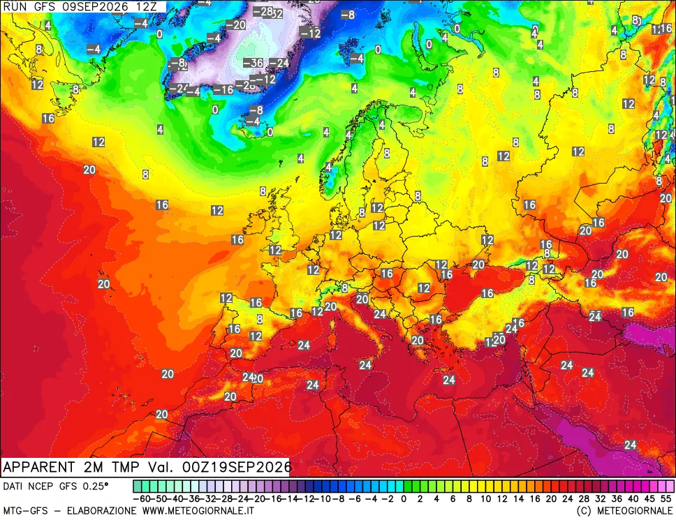 mappa Temp percepita