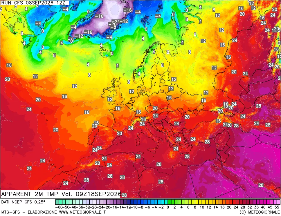 mappa Temp percepita