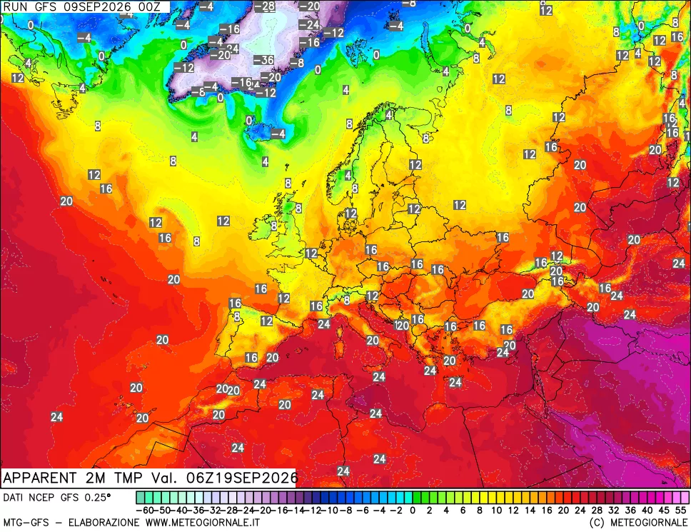 mappa Temp percepita