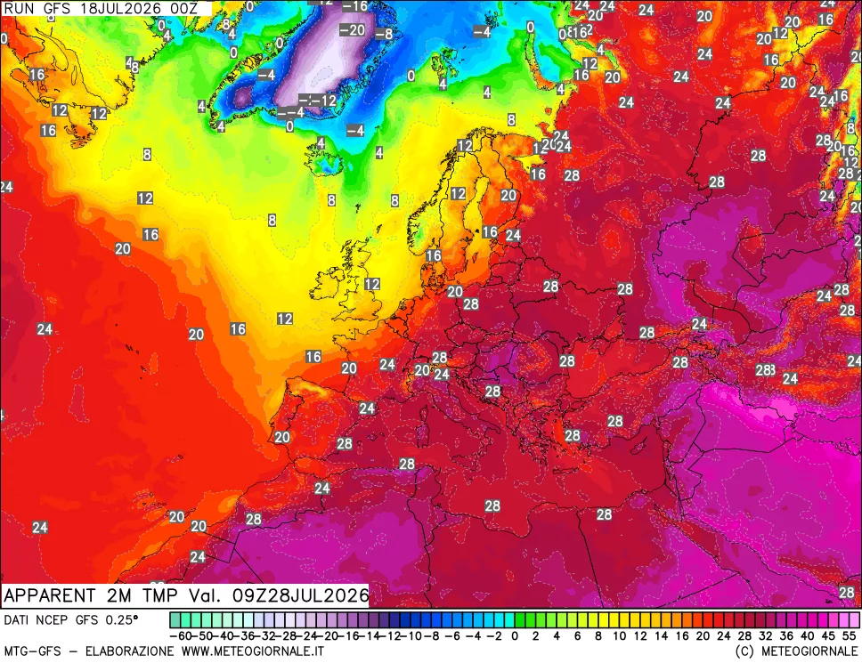 mappa Temp percepita