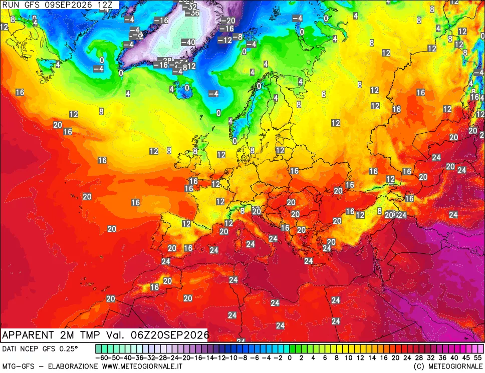 mappa Temp percepita