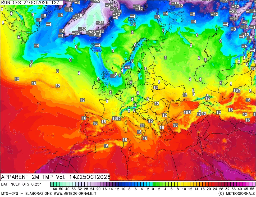 mappa Temp percepita