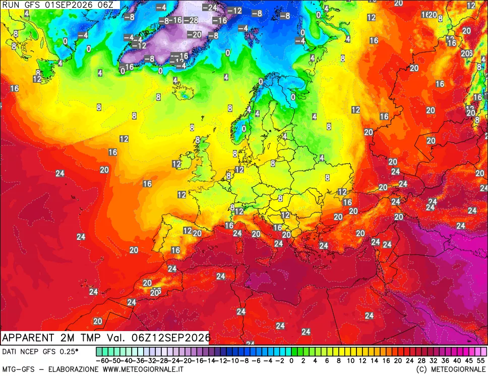 mappa Temp percepita