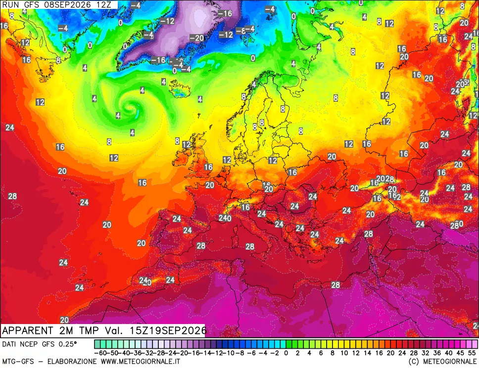 mappa Temp percepita