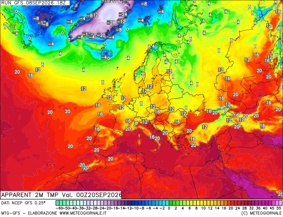 mappa Temp percepita