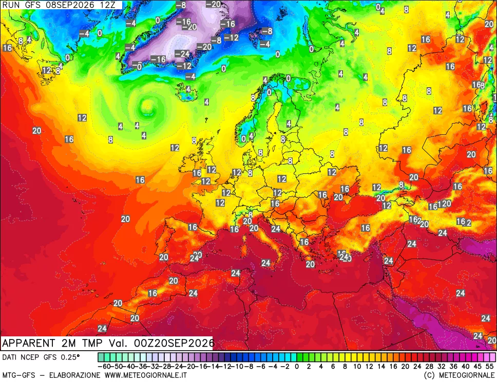 mappa Temp percepita