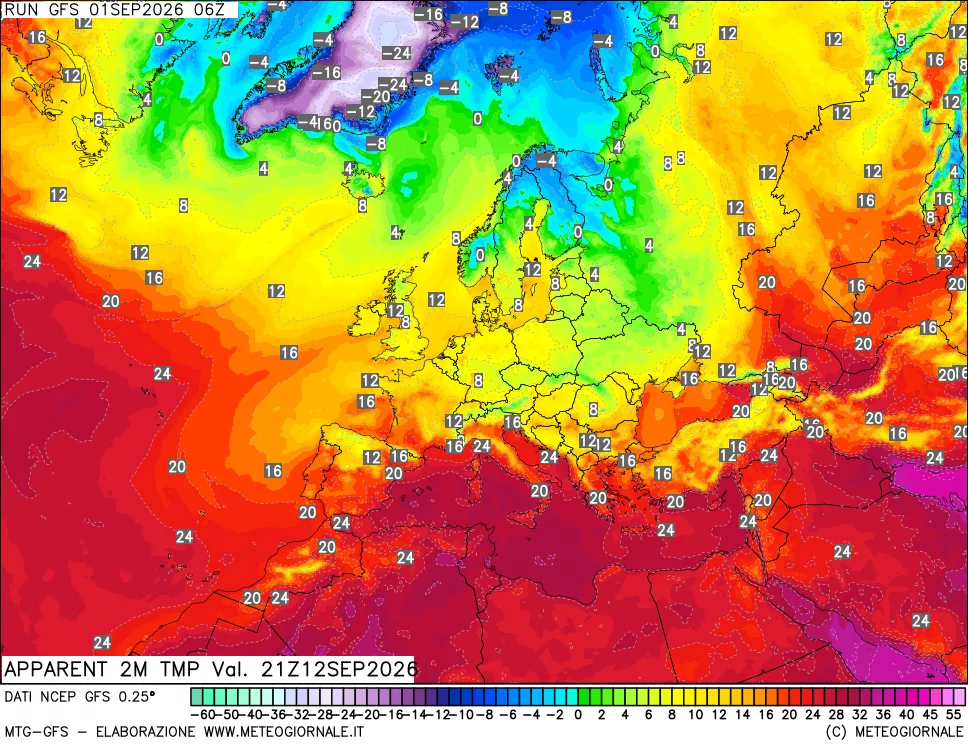 mappa Temp percepita